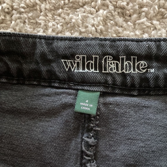 Grey denim mini skirt - Picture 2 of 2